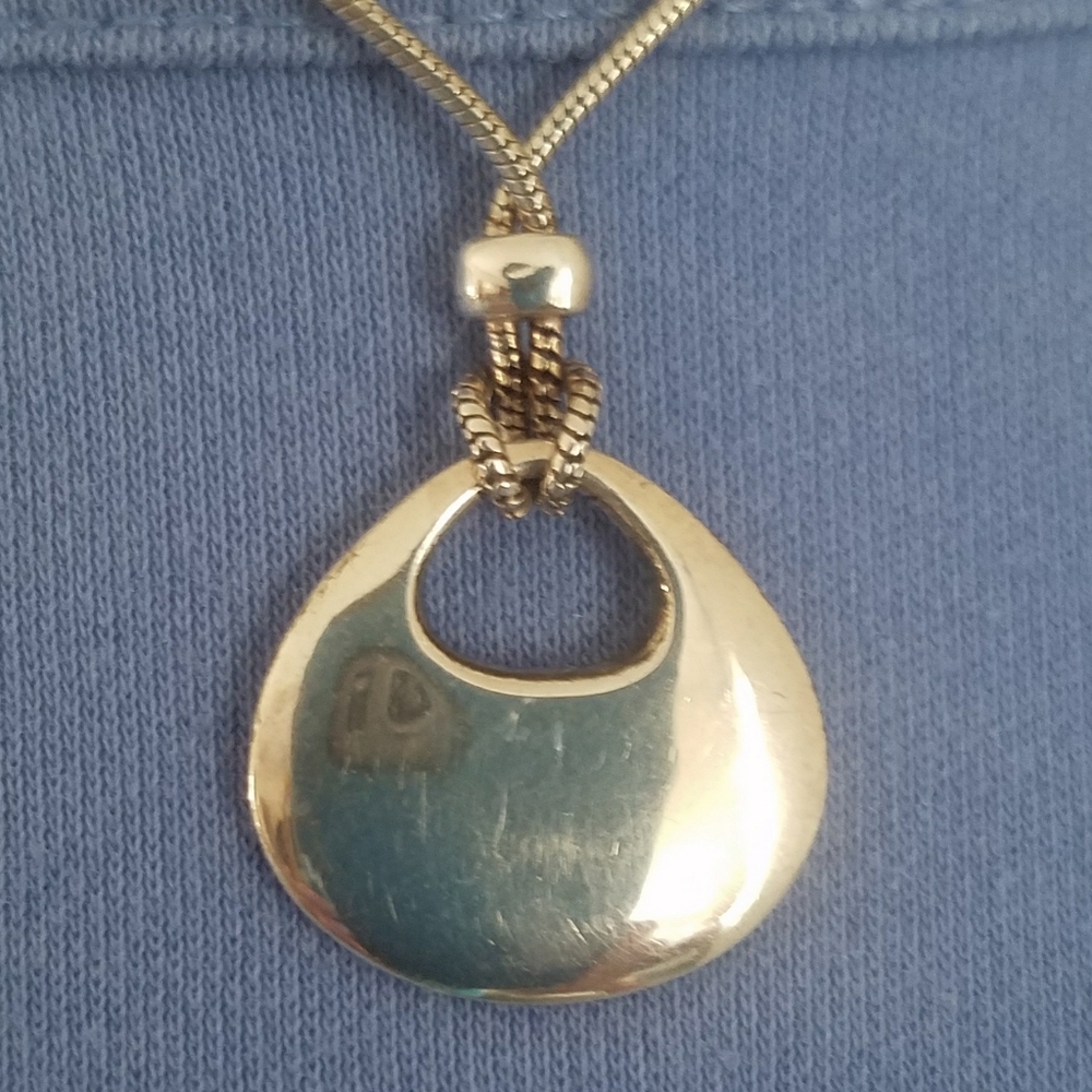 Sterling Silver Pendant/Choker 16"